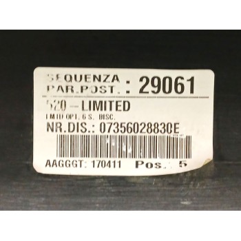 Recambio de paragolpes trasero para jeep renegade suv (bu, b1, bv) 1.6 crd referencia OEM IAM 07356028830E 735585021 735585022