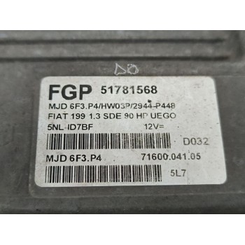 Recambio de centralita motor uce para fiat grande punto (199_) 1.3 d multijet (199.axd11, 199.axd1a, 199.axd1b,... referencia OE