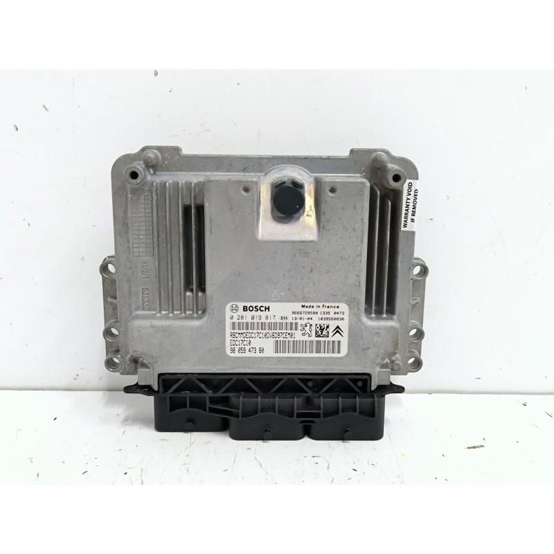 Recambio de centralita motor uce para peugeot partner tepee 1.6 hdi 90 referencia OEM IAM 9666729580 0281019817 