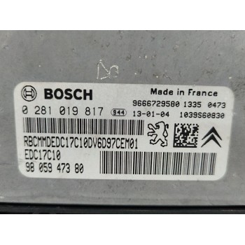 Recambio de centralita motor uce para peugeot partner tepee 1.6 hdi 90 referencia OEM IAM 9666729580 0281019817 