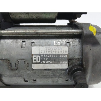 Recambio de motor arranque para toyota yaris (_p9_) 1.3 vvt-i (scp90_) referencia OEM IAM 281000J050 MS4280004550 