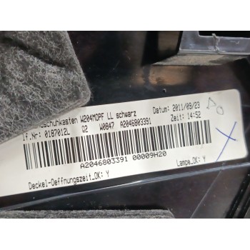 Recambio de guantera para mercedes-benz clase c coupé (c204) c 250 cdi (204.303) referencia OEM IAM A2046803391  