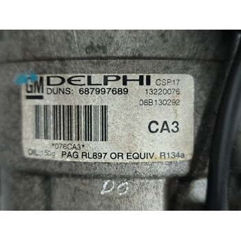 Recambio de compresor aire acondicionado para opel insignia a sedán (g09) 1.8 (69) referencia OEM IAM 13220076 687997689 