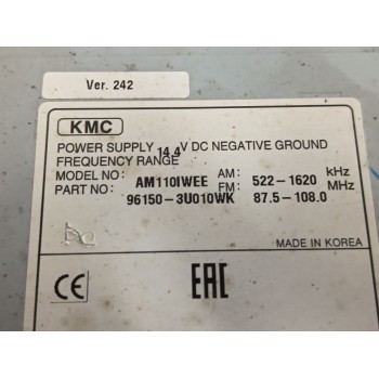 Recambio de sistema audio / radio cd para kia sportage iii (sl) 1.6 gdi referencia OEM IAM 961503U010WK  