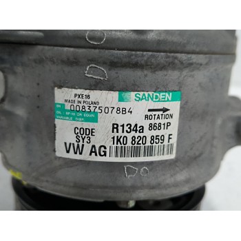 Recambio de compresor aire acondicionado para seat altea (5p1) 1.9 tdi referencia OEM IAM 1K0820859F  