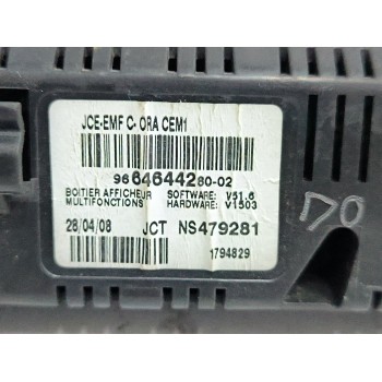Recambio de pantalla multifuncion para seat altea (5p1) 1.9 tdi referencia OEM IAM 9664644280  