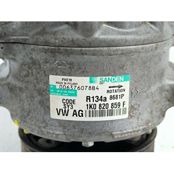 Recambio de compresor aire acondicionado para seat leon (1p1) 1.9 tdi referencia OEM IAM 1K0820859  