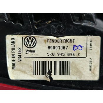Recambio de piloto trasero derecho para volkswagen golf vi (5k1) 1.6 tdi referencia OEM IAM 5K0945096E 89091067 
