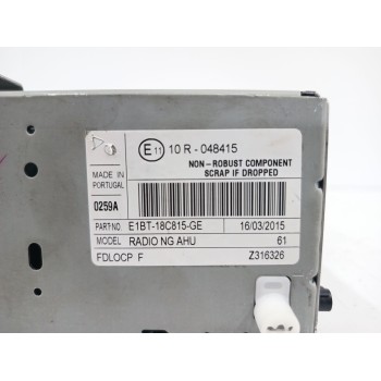 Recambio de sistema audio / radio cd para ford fiesta vi (cb1, ccn) 1.0 ecoboost referencia OEM IAM E1BT18C815GE  