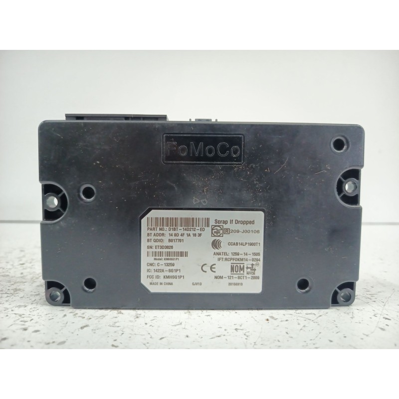 Recambio de modulo electronico para ford fiesta vi (cb1, ccn) 1.0 ecoboost referencia OEM IAM D1BT14D212ED  