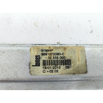 Recambio de elevalunas trasero derecho para citroën c3 picasso (sh_) 1.6 hdi referencia OEM IAM 9681272080C  