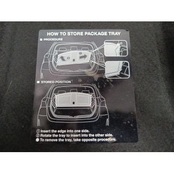Recambio de bandeja trasera para toyota auris (_e18_) 1.4 d-4d (nde180_) referencia OEM IAM 6433002A30C0  