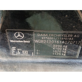 mercedes-benz clase e (w211) del año 2003