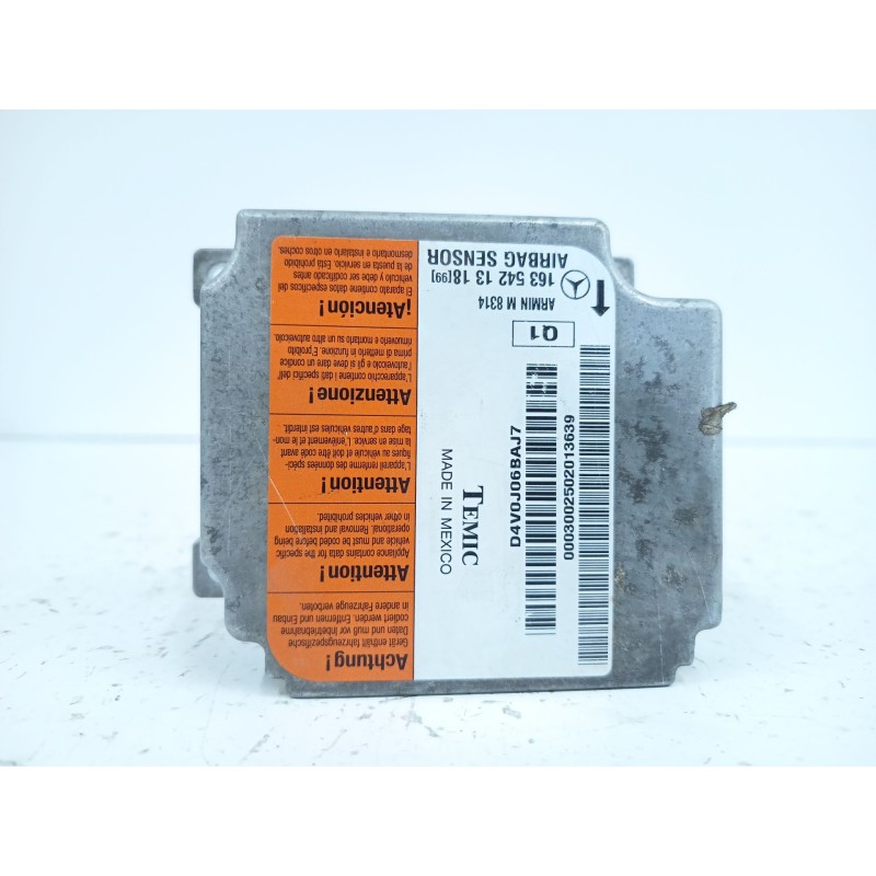 Recambio de centralita airbag para mercedes-benz clase m (w163) ml 270 cdi (163.113) referencia OEM IAM 1635421318  