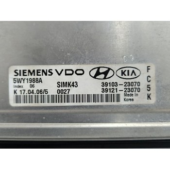 Recambio de centralita motor uce para kia sportage ii (je_, km_) 2.0 i 16v referencia OEM IAM 3910323070 5WY1988A 