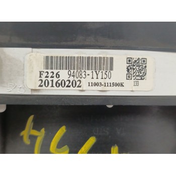 Recambio de cuadro instrumentos para kia picanto ii (ta) 1.0 referencia OEM IAM 940831Y150 1164002190 
