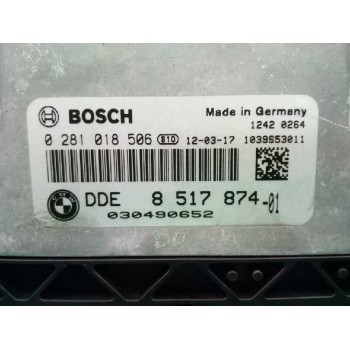 Recambio de centralita motor uce para bmw serie 3 lim. (f30) 316d referencia OEM IAM 8517874 0281018506 