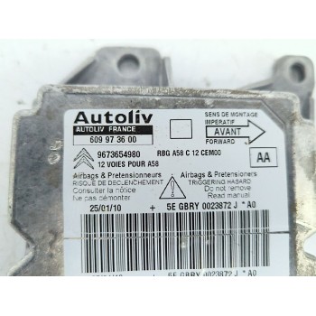 Recambio de centralita airbag para citroën c3 picasso (sh_) 1.6 hdi referencia OEM IAM 9673654980  