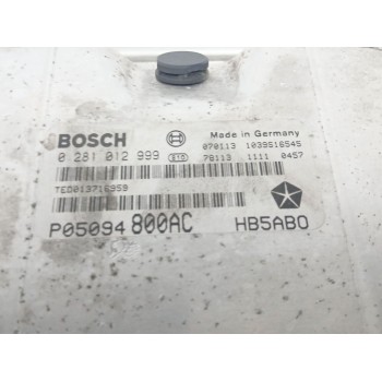 Recambio de centralita motor uce para chrysler voyager iv (rg, rs) 2.8 crd referencia OEM IAM P05094800AC 0281012999 