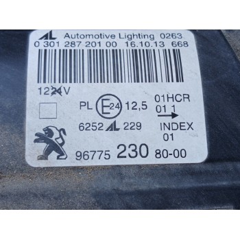Recambio de faro izquierdo para peugeot 308 ii (lb_, lp_, lw_, lh_, l3_) 1.6 hdi / bluehdi 115 referencia OEM IAM 9677523080  