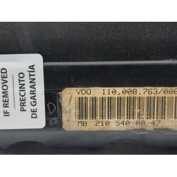 Recambio de cuadro instrumentos para mercedes-benz clase e (w210) e 300 d (210.020) referencia OEM IAM 2105408047 110008763006 