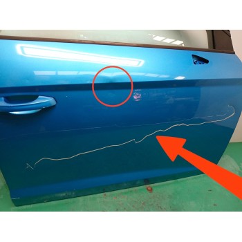 Recambio de puerta delantera derecha para seat leon (5f1) 1.4 tsi referencia OEM IAM 5F4831056A  