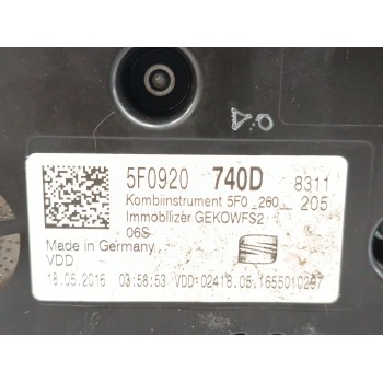 Recambio de cuadro instrumentos para seat leon (5f1) 1.4 tsi referencia OEM IAM 5F0920740D A2C53427456 