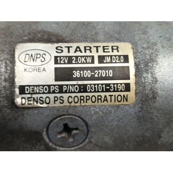 Recambio de motor arranque para ssangyong kyron 2.0 xdi referencia OEM IAM 3610027010 031013190 