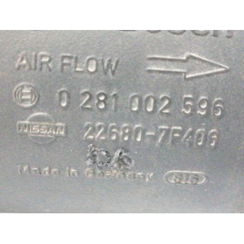 Recambio de caudalimetro para nissan terrano/terrano.ii (r20) 2.7 turbodiesel referencia OEM IAM 226807F406 0281002596 