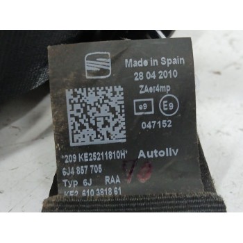 Recambio de cinturon seguridad delantero izquierdo para seat ibiza iv (6j5, 6p1) 1.6 tdi referencia OEM IAM 6J4857705  