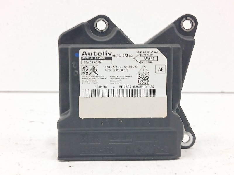 Recambio de centralita airbag para citroën c4 picasso 1.6 blue-hdi fap referencia OEM IAM 9807547380  