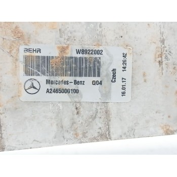 Recambio de intercooler para mercedes-benz clase a (w176) a 180 (176.042) referencia OEM IAM A2465000100  