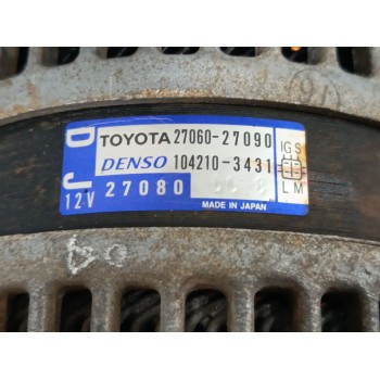 Recambio de alternador para toyota corolla verso (zer_, zze12_, r1_) 2.0 d-4d (cur10_) referencia OEM IAM 2706027090 1042103431 