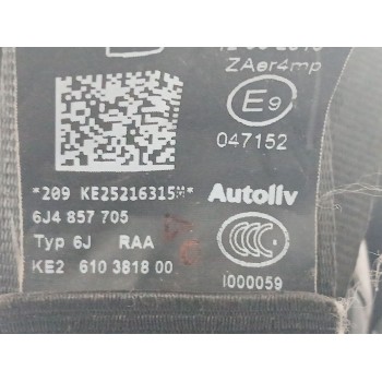 Recambio de cinturon seguridad delantero izquierdo para seat ibiza iv (6j5, 6p1) 1.9 tdi referencia OEM IAM 6J4857706  