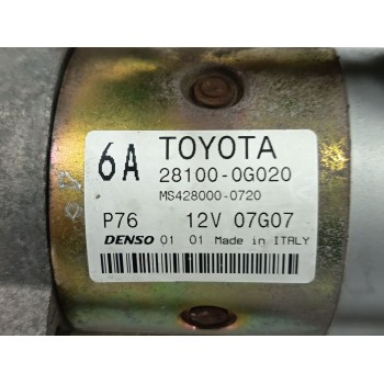 Recambio de motor arranque para toyota corolla verso (zer_, zze12_, r1_) 2.0 d-4d (cur10_) referencia OEM IAM 281000G020 MS42800