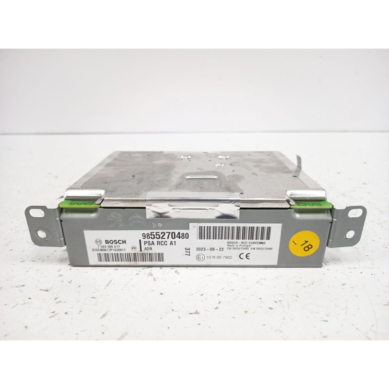 Recambio de sistema audio / radio cd para peugeot rifter 1.5 bluehdi 100 referencia OEM IAM 9855270480 7503900617 