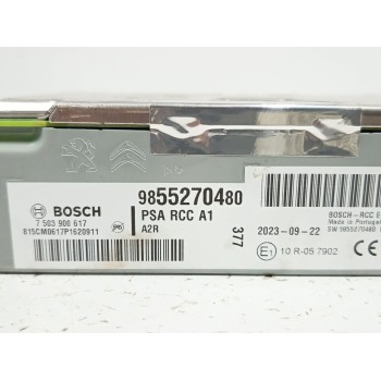 Recambio de sistema audio / radio cd para peugeot rifter 1.5 bluehdi 100 referencia OEM IAM 9855270480 7503900617 