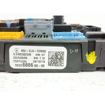 Recambio de caja reles / fusibles para peugeot rifter 1.5 bluehdi 100 referencia OEM IAM 9832880680  