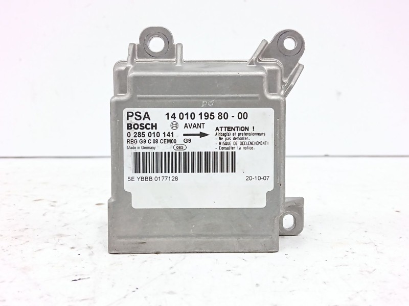 Recambio de centralita airbag para fiat scudo furgoneta (270_, 272_) 2.0 d multijet referencia OEM IAM 1401019580 0285010141 