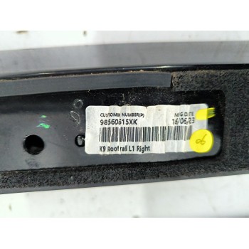 Recambio de barras techo para peugeot rifter 1.5 bluehdi 100 referencia OEM IAM 98560615XK  