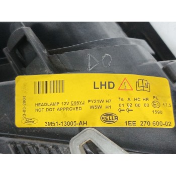 Recambio de faro derecho para ford focus c-max (dm2) 1.8 referencia OEM IAM 3M5113005AH  