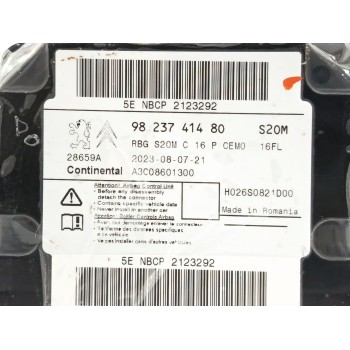 Recambio de centralita airbag para peugeot rifter 1.5 bluehdi 100 referencia OEM IAM 9823741480 A3C8601300 