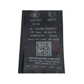 Recambio de cinturon seguridad trasero izquierdo para omoda 5 1.6 tgdi referencia OEM IAM 406000327AA  