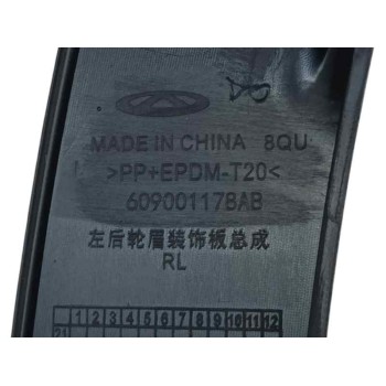 Recambio de aletin trasero izquierdo para omoda 5 1.6 tgdi referencia OEM IAM 609001178AB  