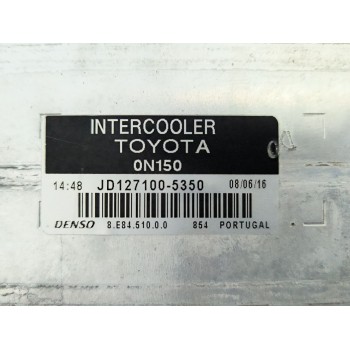 Recambio de intercooler para toyota auris (_e15_) 1.4 d-4d (nde150_) referencia OEM IAM JD1271005350  