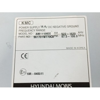 Recambio de sistema audio / radio cd para kia rio iii (ub) 1.2 cvvt referencia OEM IAM 961701W770CA  
