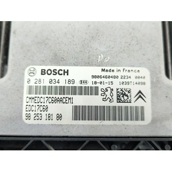 Recambio de centralita motor uce para citroën c4 spacetourer (3d_) 1.6 bluehdi 120 referencia OEM IAM 9806460480 0281034189 