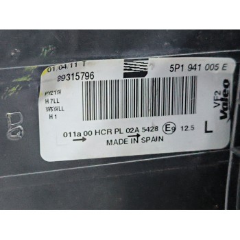 Recambio de faro izquierdo para seat leon (1p1) 1.9 tdi referencia OEM IAM 89315796 5P1941005E 