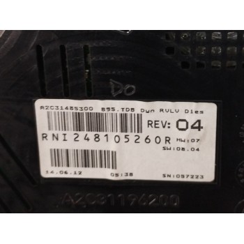 Recambio de cuadro instrumentos para renault megane iii berlina 5 p 1.6 dci diesel fap referencia OEM IAM 248105260R OBSERVAR FO