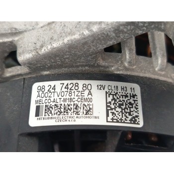 Recambio de alternador para peugeot rifter 1.5 bluehdi 100 referencia OEM IAM 9824742880  